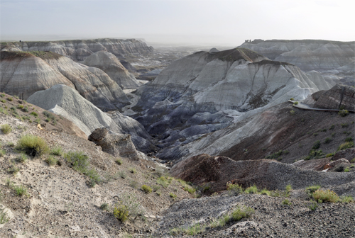 cone-shaped hills at Blue Mesa